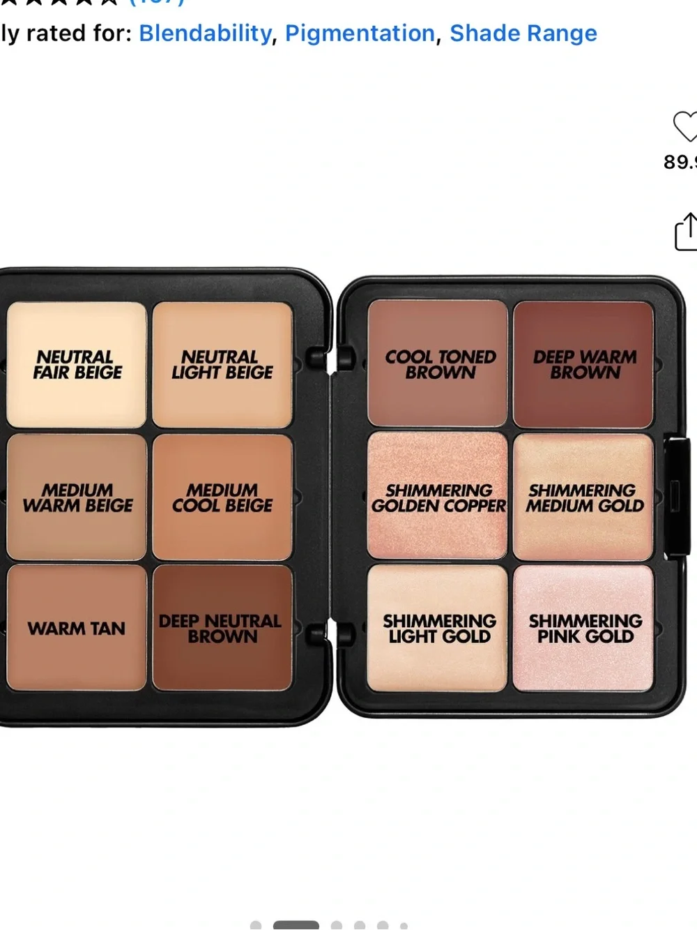 Makeup Forever Cream Concealer & Highlight Palette —